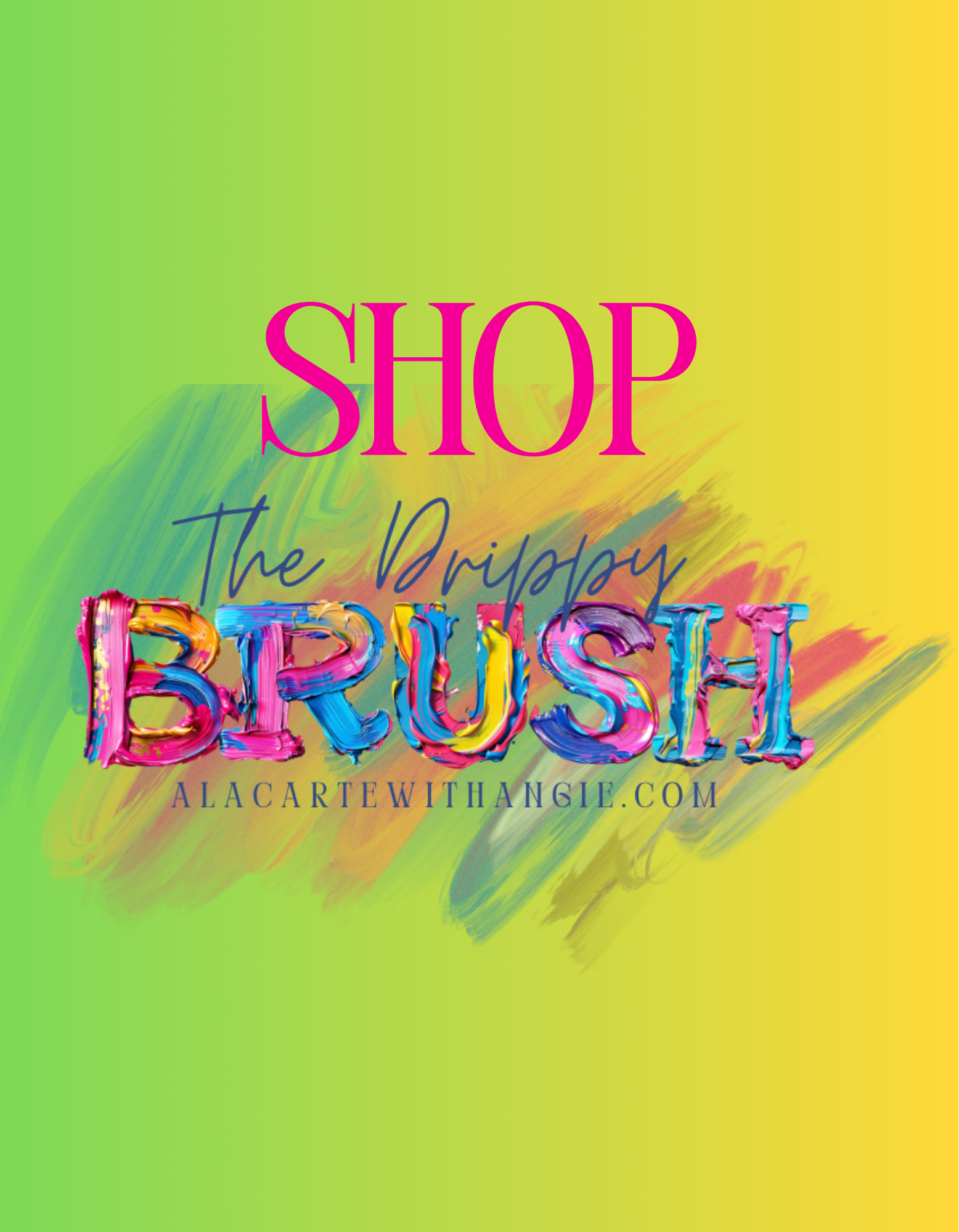 Shop THE DRIPPY BRUSH - Digital Download Banner Design Templates