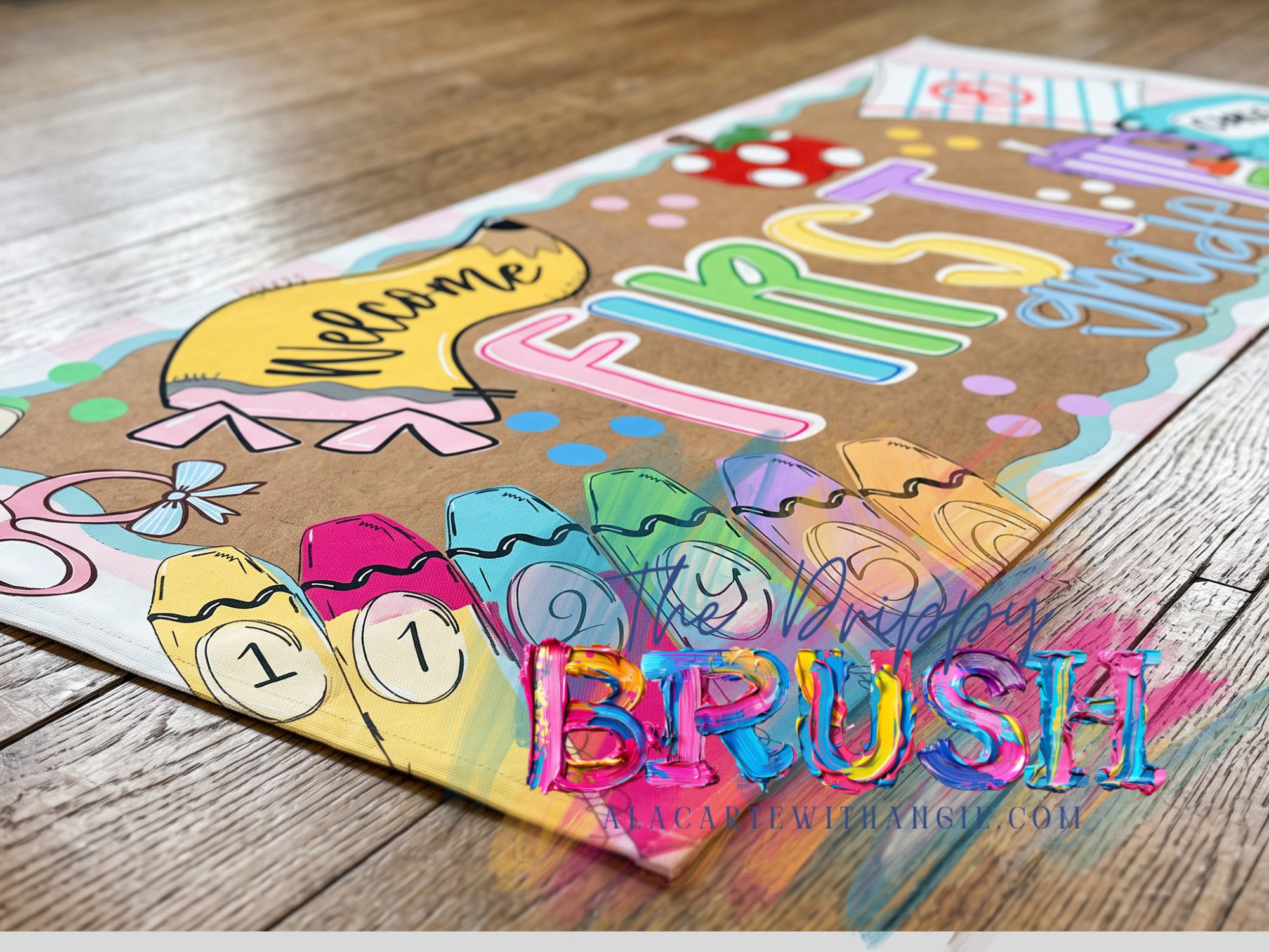 Custom Hand-Painted Banner - SCHOOL