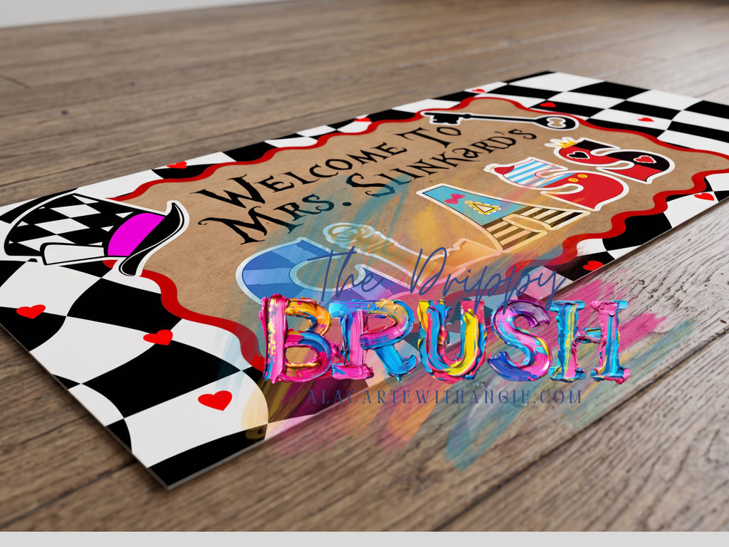 Digital Download Banner Design- SCHOOL THEME - ALICE