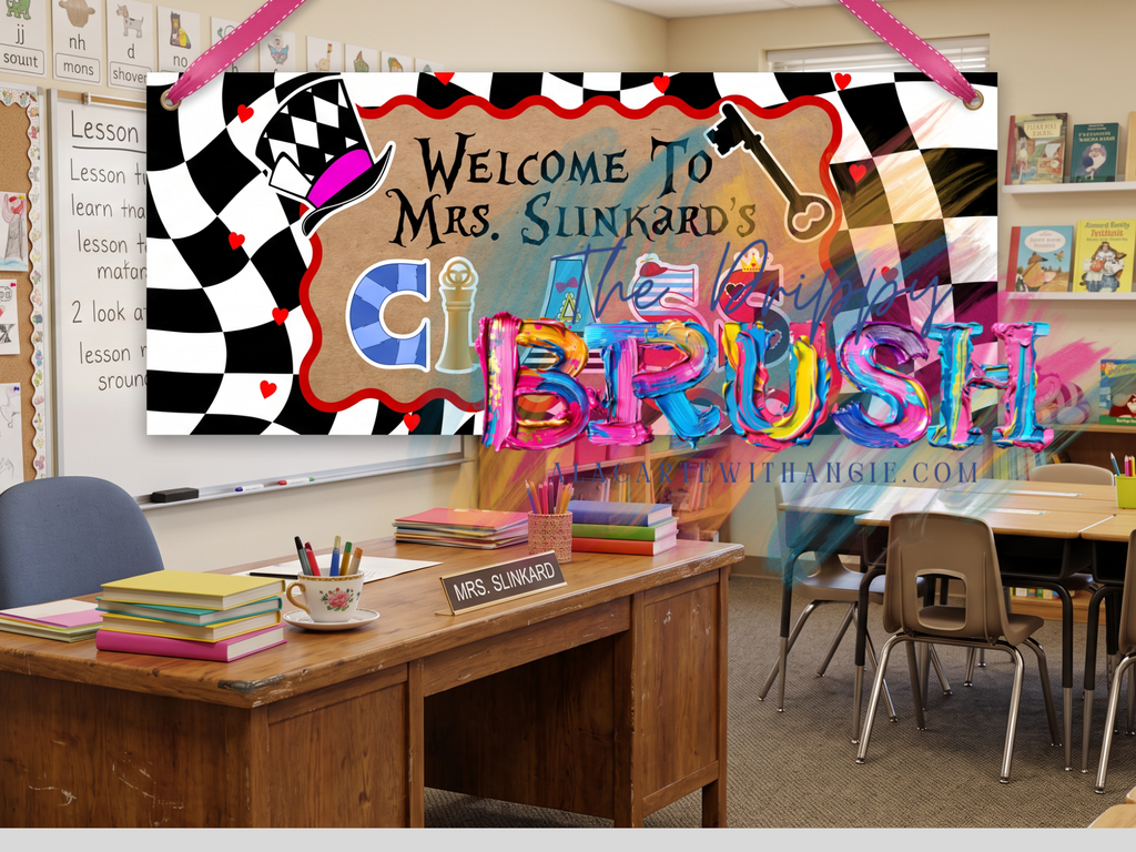 Digital Download Banner Design- SCHOOL THEME - ALICE