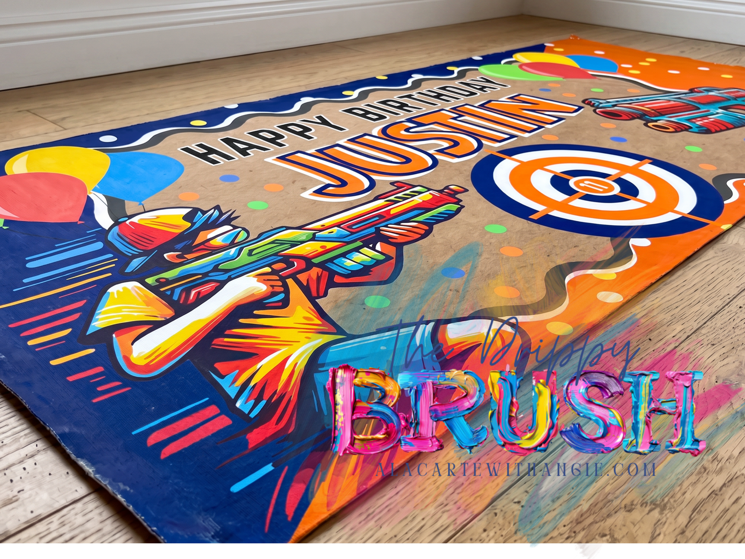 Digital Download Banner Design- NERF