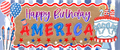 Digital Download Banner Design - HAPPY BIRTHDAY USA