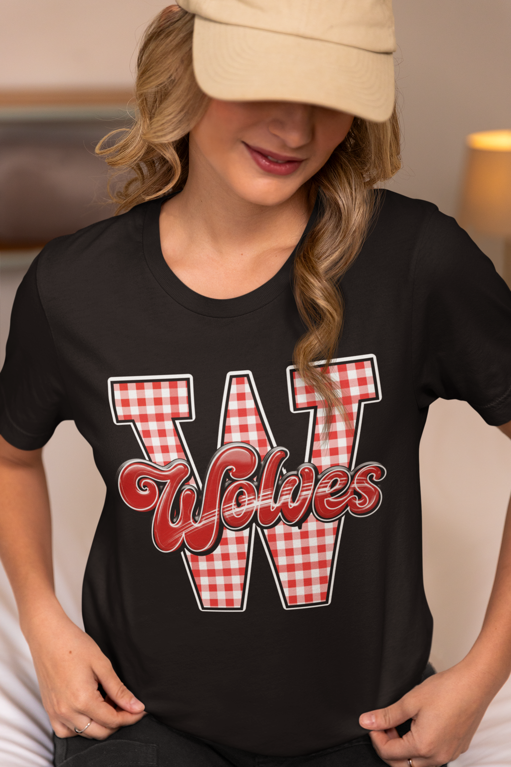 SCHOOL SPIRIT WEAR-WOLVES (GINGHAM)