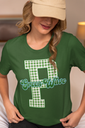 SCHOOL SPIRIT WEAR- GREEN WAVE (GINGHAM)