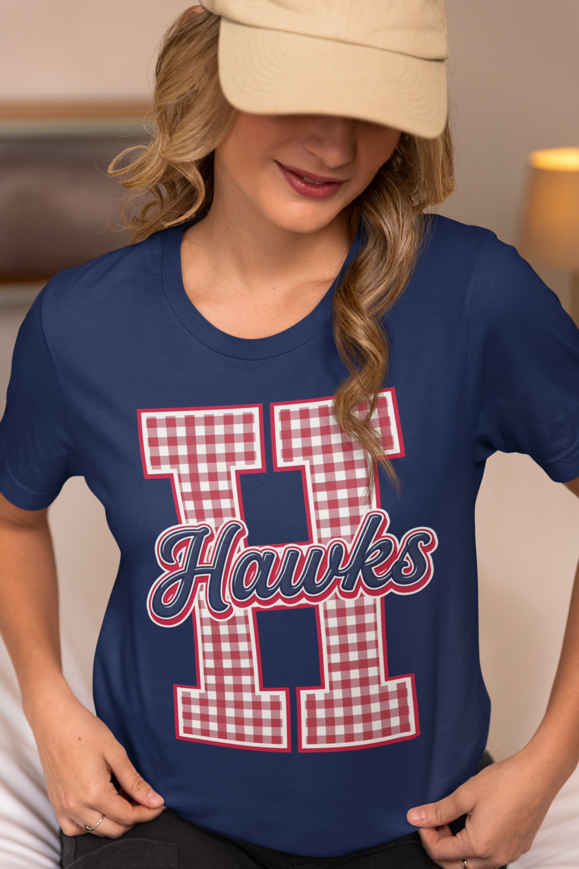 SCHOOL SPIRIT WEAR-HAWKS (GINGHAM)