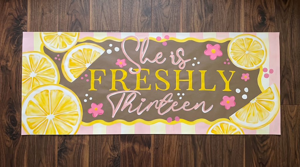Custom Hand-Painted Banner