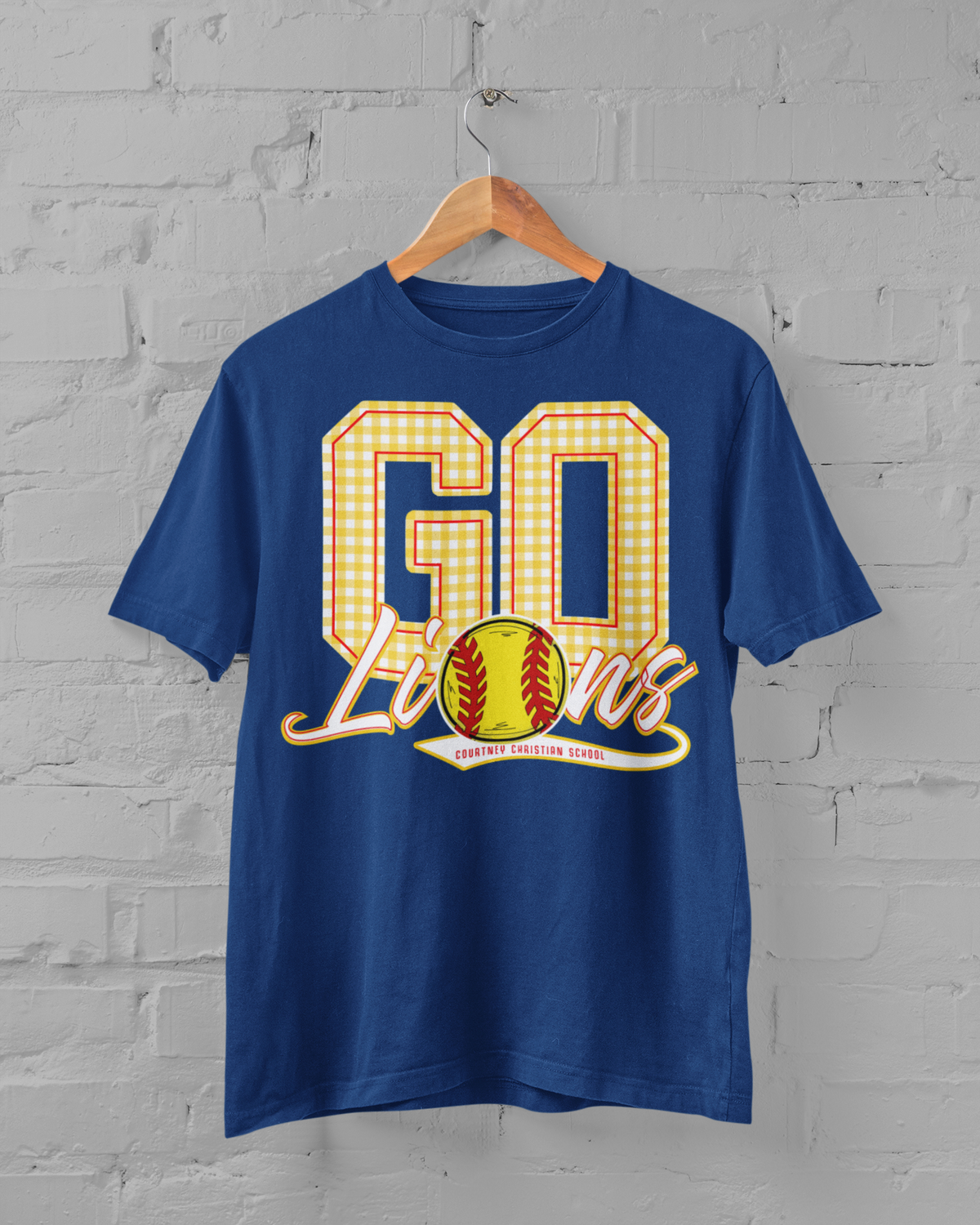 GO SOFTBALL - GINGHAM