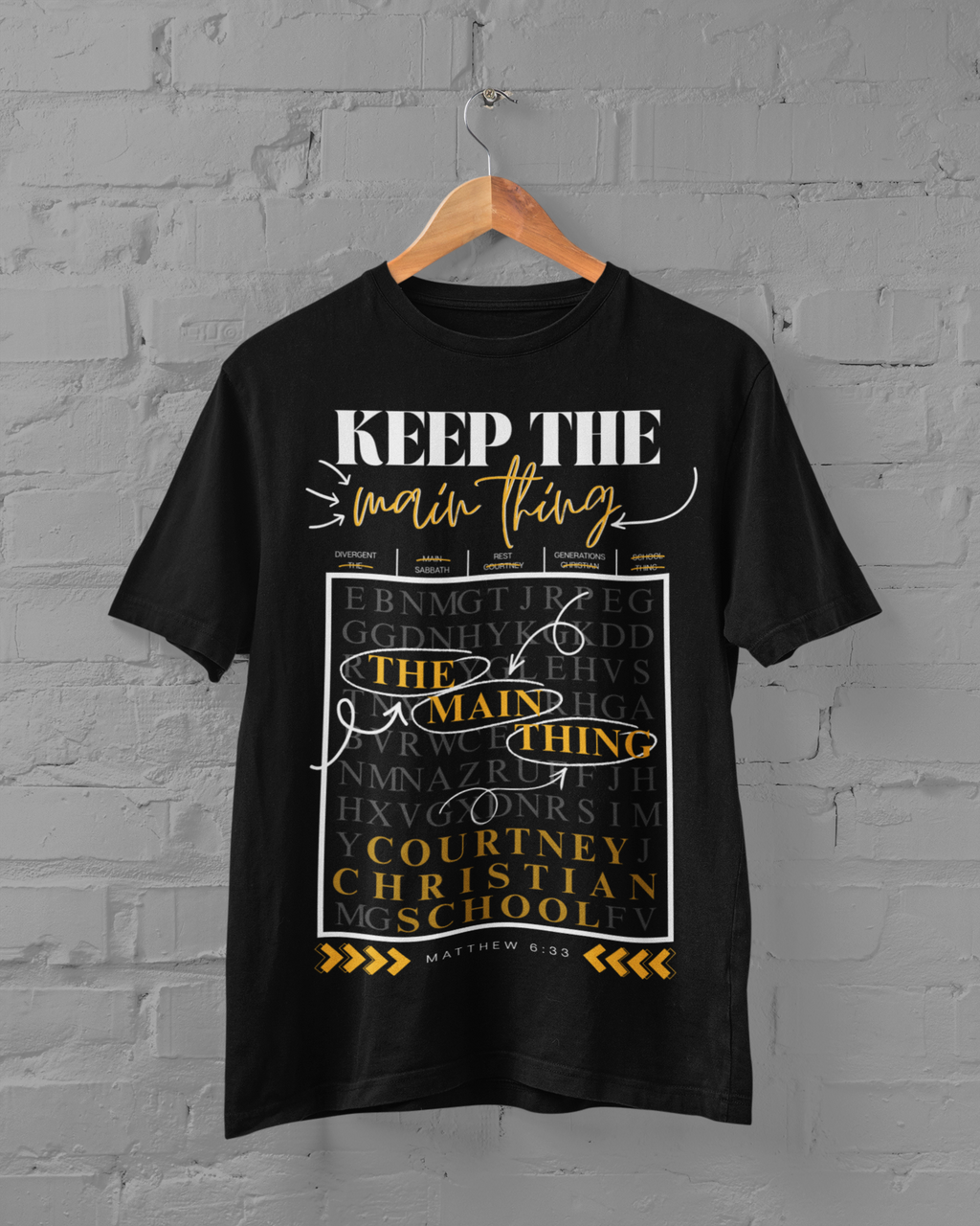 KEEP THE MAIN THING THE MAIN THING - STAFF SHIRT