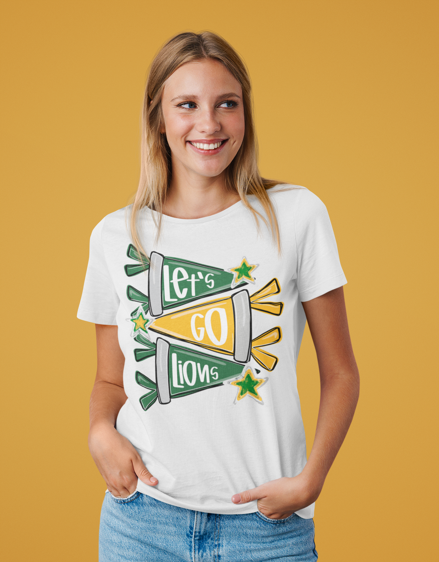 SCHOOL SPIRIT WEAR-LIONS (GREEN & GOLD)