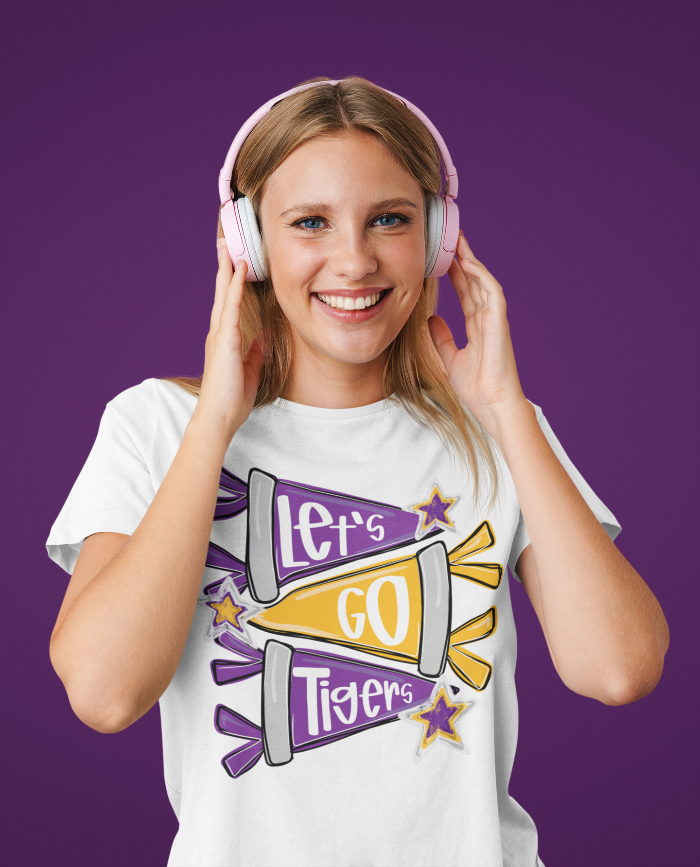SCHOOL SPIRIT WEAR-TIGERS (PURPLE & GOLD)
